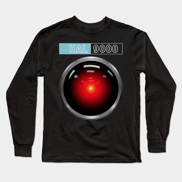 2001 A Space Odyssey Hal Computer Logo Long Sleeve T-Shirt by Lani A Art